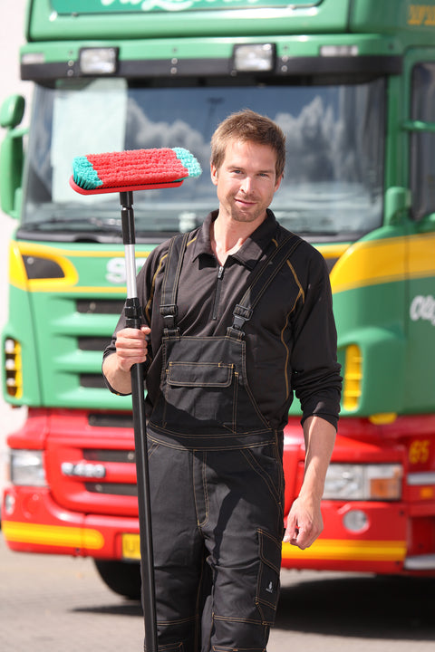 Vikan 475752 Water-Fed Soft Vehicle Cleaning Wash Brush Large 370 mm Rubber Edge