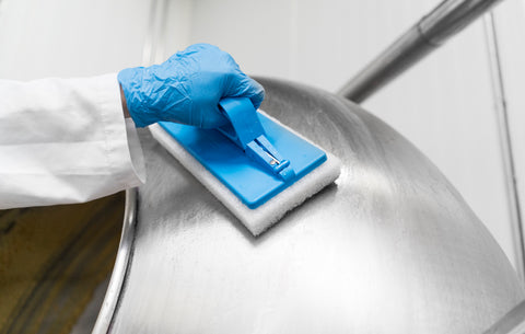 Vikan Scrubbing Pad White X10 Cleaning & Grease Removal Smooth Surface 5525