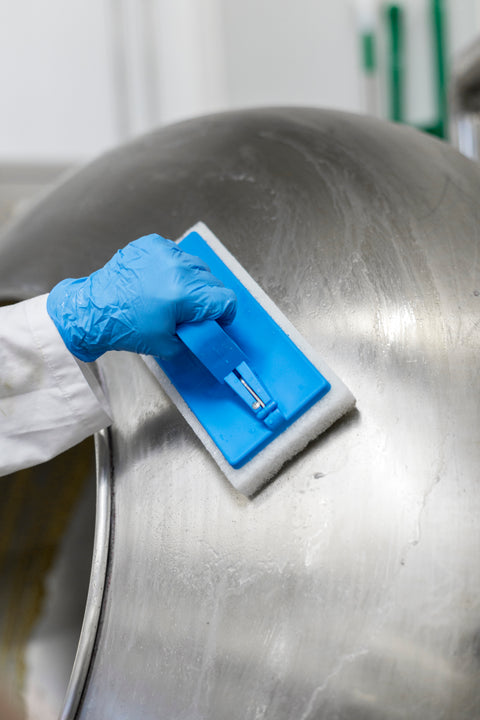 Vikan Scrubbing Pad White X10 Cleaning & Grease Removal Smooth Surface 5525