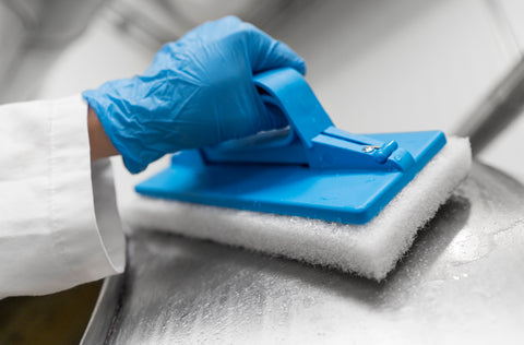 Vikan Scrubbing Pad White X10 Cleaning & Grease Removal Smooth Surface 5525