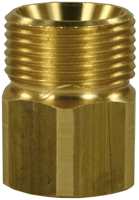 ST41 FEMALE TO MALE BRASS QUICK SCREW NIPPLE ADAPTOR-M22 M to 3/8"F (29mm)