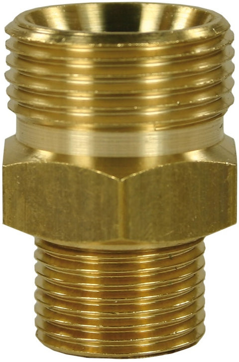 MALE TO MALE BRASS QUICK SCREW NIPPLE ADAPTOR-M22 M to 1/4"M with AGR cone
