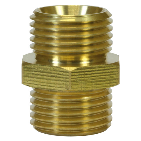 MALE TO MALE BRASS DOUBLE NIPPLE ADAPTOR-1/4"M to 1/4"M