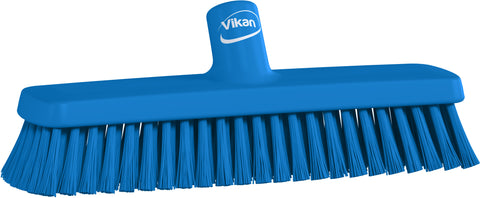 Vikan Broom Blue With Polyester, Polypropylene Bistles Scrubbing Brush 70603