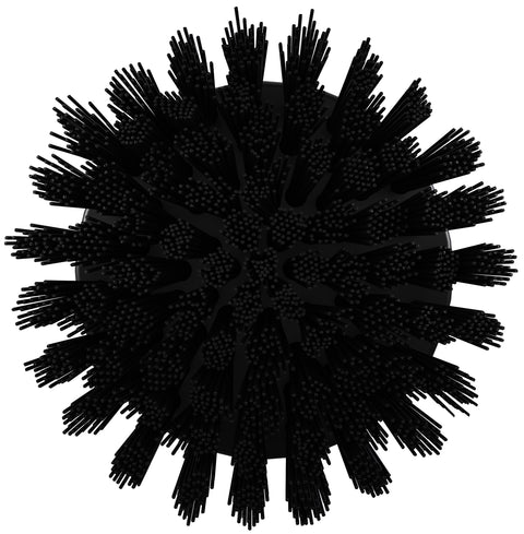 Vikan Hydrive Round Brush 90mm Very Hard Brush Black 87009