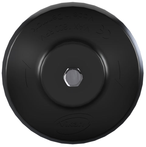Vikan Hydrive Round Brush 90mm Very Hard Brush Black 87009