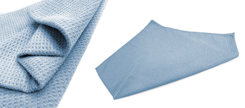 Martin Cox Soft Blue Waffle Weave Drying Towels 5 Pack ASWAFF5