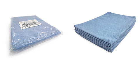Martin Cox Soft Blue Waffle Weave Drying Towels 5 Pack ASWAFF5