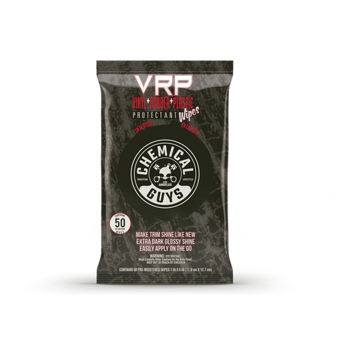 Chemical Guys VRP Protection Car Wipes For Vinyl,Rubber, And Plastic 50 Wipes