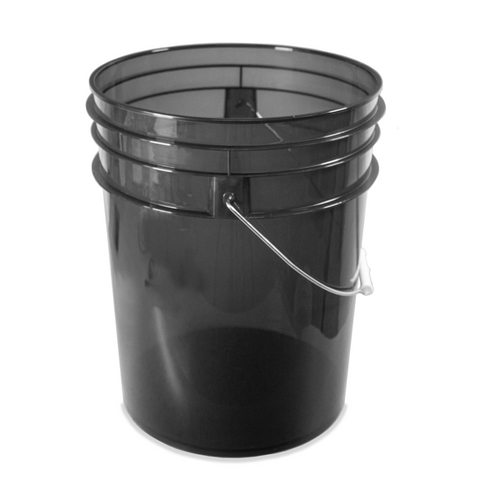 Grit Guard Wash Bucket - Clear - Black