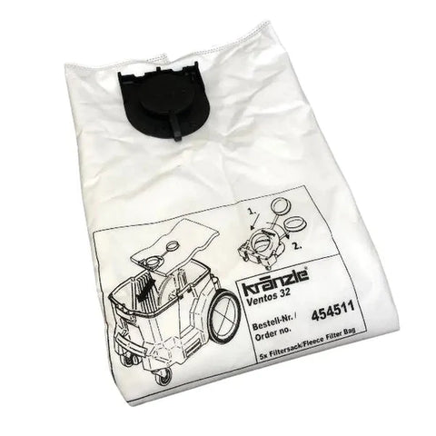 Kranzle Original Ventos 32 L/PC Dust bags 454511 5 Pack