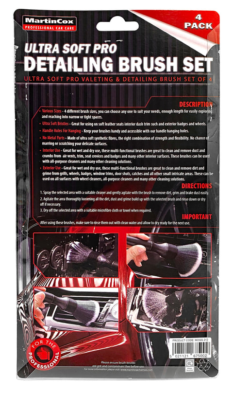 Martin Cox Ultra Soft Detailing Brush Set Of 4