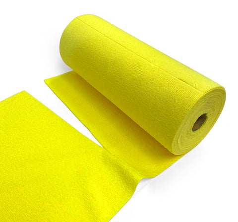 Quick Tear Off Yellow Mictofibre Roll of 50 Cloths