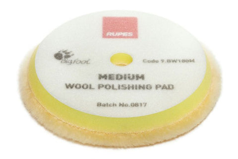 Rupes Wool Polishing Pad D-A Medium Yellow 130/145mm