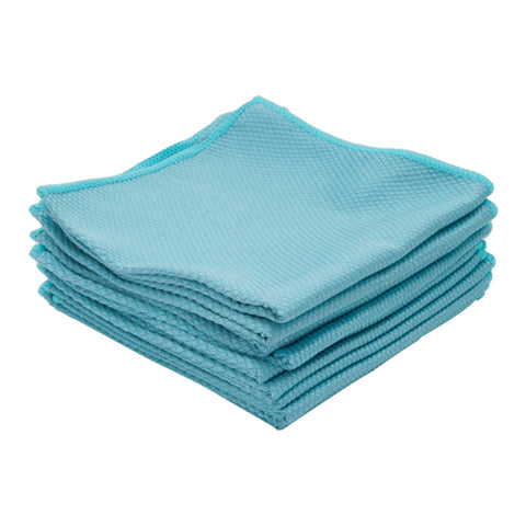 Smartora Optical Glass Polishing Cloth 40 x 40cm Blue Teal 10 Pack