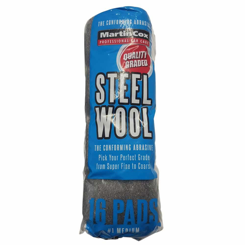 Martin Cox Steel Wool 240gm 1 Medium Grade Blue Pack Mogg158