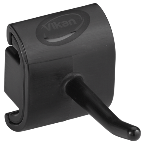 Vikan Hygienic Wall Bracket Single Hook Module, 41mm Black 10129