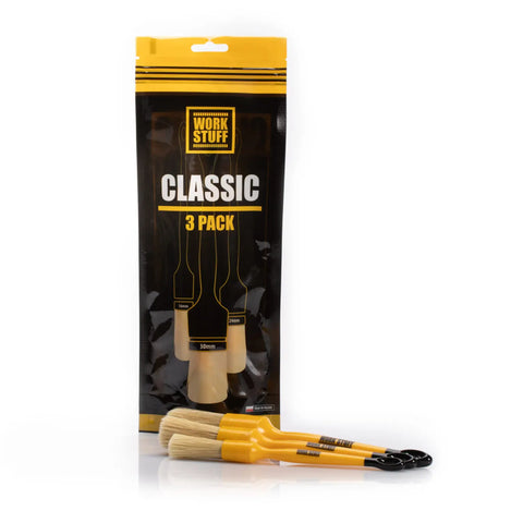 Work Stuff Detailing Classic Brush Set 3 Pack 16mm 24mm 30mm WS100