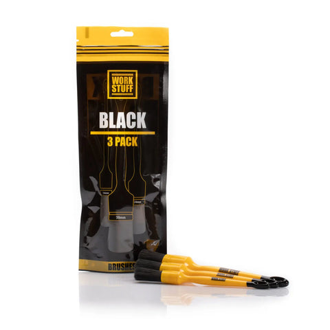 Work Stuff Detailing Brush Black 3 Pack 16mm 24mm 30mm WS101