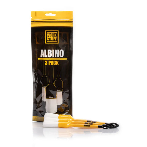 Work Stuff Detailing Albino Brush Set 3 Pack 16mm 24mm 30mm WS102