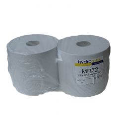 White Bumper 2 Ply White Rolls 360m x 280mm 60mm Core 2 Pack WW2837
