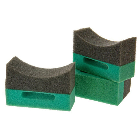 Tyre Dressing Applicators American Style Curved 3 Pack