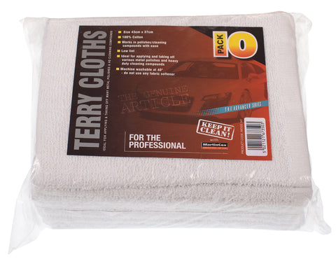 Martin Cox Terry Towelling 100% Cotton 10 Pack MOGG141