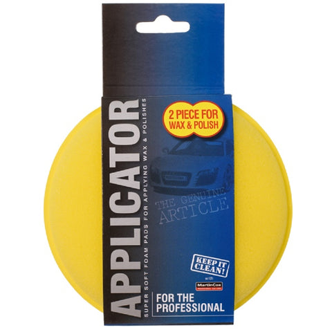 Martin Cox Foam Sponge Car Polish Wax Applicator, Cleaning Pads MOGG65 Twin Pack