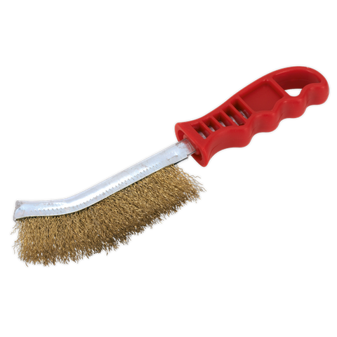 Sealey Wire Brush Brassed Steel Plastic Handle Wire Brushes WB05DB