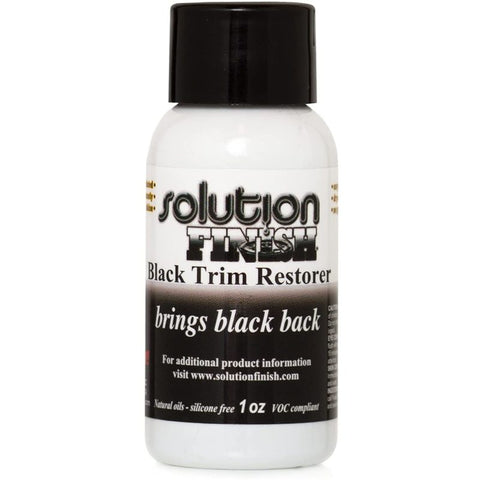 Solution Finish Black Trim Restorer - 1oz 30ml