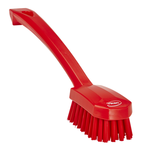 Vikan Utility Brush, 260 mm, Medium, Red 30884