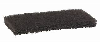 Vikan 5523 Hard Pad, 245 mm Length, 115 mm Width, 25 mm Height, Pack of 10 Brown